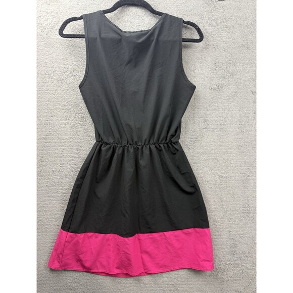 2b bebe dress Balck & Pink Color Block Dress Tank M - Picture 2 of 7